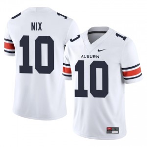 Elite Thread Bo Nix #10 Auburn Tigers White Jersey | Men University Football Embroidery Fan Gear 58495233