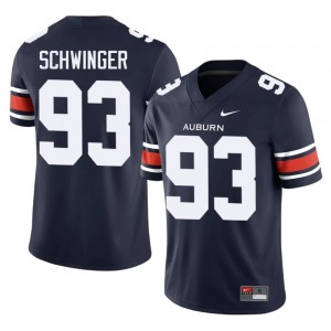 Auburn Tigers Charley Schwinger #93 Navy Jersey | Essential Stitched NCAA Football Men Apparel 90555208