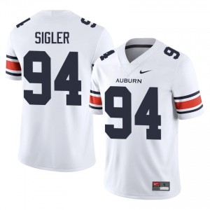AU Tigers Cody Sigler #94 White Jersey | Pro Cut Embroidery NCAA Football Men Apparel 11151206