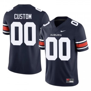 Durable Custom #00 Auburn Athletics Navy Jersey | Men University Football Stitched Fan Gear 97774557