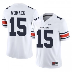 #15 Da'Shawn Womack AU White Jersey | Authentic Embroidery Men Player Football Gear 60649610