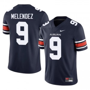Elijah Melendez #9 Auburn War Eagles Jersey | Exclusive Navy College Football Men Stitched 53604955