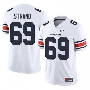 Jacob Strand #69 AU Jersey | Iconic White College Football Men Embroidery 68139342