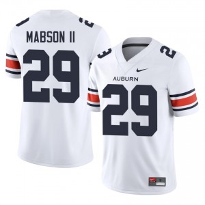 Omar Mabson II #29 AU Tigers Jersey | Gameday White College Football Men Embroidery 86228850