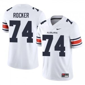 Auburn Athletics Tracy Rocker #74 White Jersey | Pro Cut Embroidery NCAA Football Men Apparel 63084973