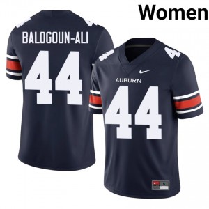 Top-Tier Adam Balogoun-Ali #44 AU Tigers Navy Jersey | Women University Football Embroidery Fan Gear 31567960