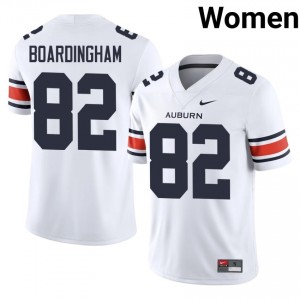 #82 Arlis Boardingham Auburn Athletics White Jersey | Alumni Stitch Women Player Football Gear 44608393