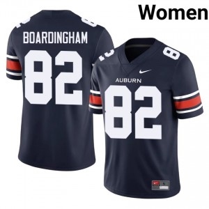 Navy Arlis Boardingham #82 AU Jersey | Women High School Football Fresh Embroidery 59333988