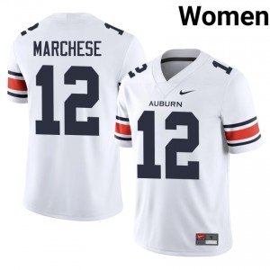 Brady Marchese #12 Auburn Athletics Jersey | Gameday White College Football Women Stitch 83559913