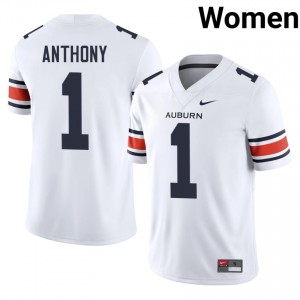 #1 Champ Anthony Auburn Athletics White Jersey | Authentic Stitch Women Player Football Gear 94079942