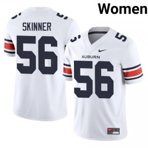 Cole Skinner #56 Auburn Tigers Jersey | Gameday White College Football Women Stitch 69294567