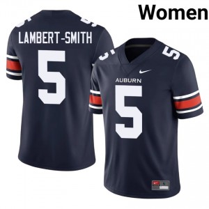 #5 KeAndre Lambert-Smith AU Tigers Navy Jersey | Classic Embroidery Women Player Football Gear 56695041