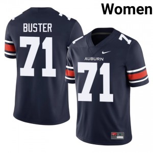 Tai Buster #71 Auburn War Eagles Jersey | Exclusive Navy College Football Women Embroidery 16617239