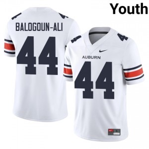 Adam Balogoun-Ali #44 Auburn Athletics Jersey | Gameday White College Football Youth Stitched 18907998