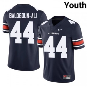 AU Adam Balogoun-Ali #44 Navy Jersey | Premium Swen NCAA Football Youth Apparel 68534020