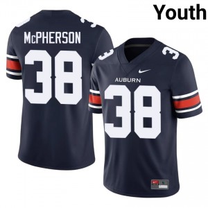 Auburn Tigers Alex McPherson #38 Navy Jersey | Premium Swen NCAA Football Youth Apparel 66112361