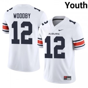 Blake Woodby #12 Auburn Tigers Jersey | Gameday White College Football Youth Stitched 67459803