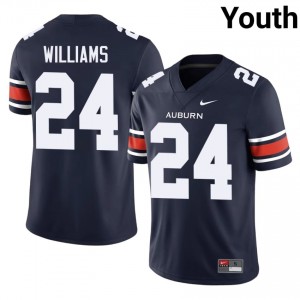 Navy Carnell Williams #24 AU Tigers Jersey | Youth High School Football Limited Swen 29991880