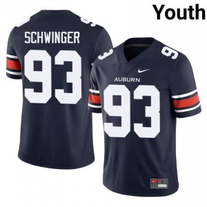 Charley Schwinger #93 Auburn Athletics Jersey | Pro-Grade Navy College Football Youth Swen 90083793