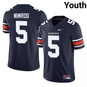 Chas Nimrod #5 AU Tigers Jersey | Pro-Grade Navy College Football Youth Swen 18566535