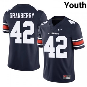 Coleman Granberry #42 AU Jersey | Exclusive Navy College Football Youth Swen 21394955