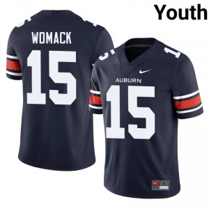 #15 Da'Shawn Womack AU Tigers Navy Jersey | Classic Swen Youth Player Football Gear 70773067
