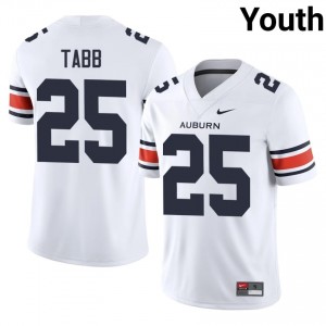 #25 Damonte Tabb AU White Jersey | Alumni Stitched Youth Player Football Gear 25558974