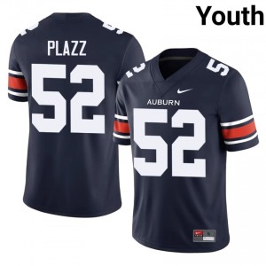 Auburn Tigers Deryc Plazz #52 Navy Jersey | Essential Swen NCAA Football Youth Apparel 29007765