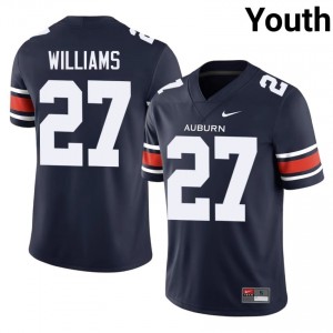 Top-Tier Devin Williams #27 Auburn Tigers Navy Jersey | Youth University Football Swen Fan Gear 60908400