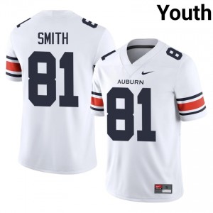 Erick Smith #81 Auburn Tigers Jersey | Iconic White College Football Youth Stitched 48070614