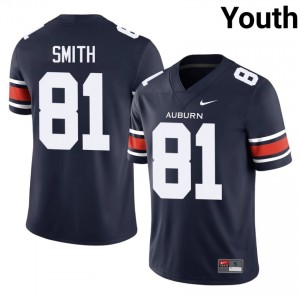 AU Tigers Erick Smith #81 Navy Jersey | Essential Swen NCAA Football Youth Apparel 28437856