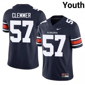 Harrison Clemmer #57 Auburn Tigers Jersey | Pro-Grade Navy College Football Youth Swen 86651218