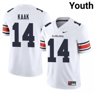 #14 Hudson Kaak AU White Jersey | Alumni Stitched Youth Player Football Gear 41529721
