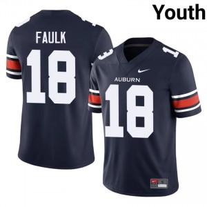 #18 J.J. Faulk Auburn Tigers Navy Jersey | Elite Swen Youth Player Football Gear 85794203
