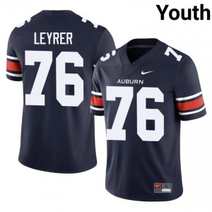 Auburn Athletics Jack Leyrer #76 Navy Jersey | Essential Swen NCAA Football Youth Apparel 12279726