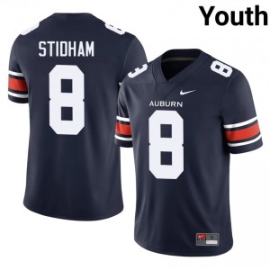 AU Tigers Jarrett Stidham #8 Navy Jersey | Premium Swen NCAA Football Youth Apparel 55284237