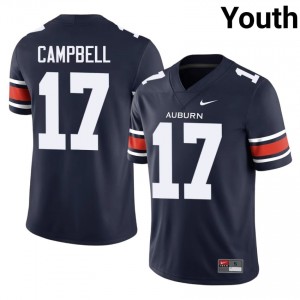 Auburn Tigers Jason Campbell #17 Navy Jersey | Premium Swen NCAA Football Youth Apparel 27773096