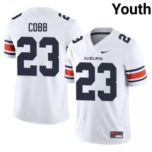 Jeremiah Cobb #23 Auburn Athletics Jersey | Gameday White College Football Youth Stitched 62780274