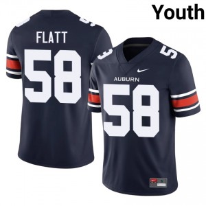 Auburn War Eagles John Henry Flatt #58 Navy Jersey | Premium Swen NCAA Football Youth Apparel 65078726