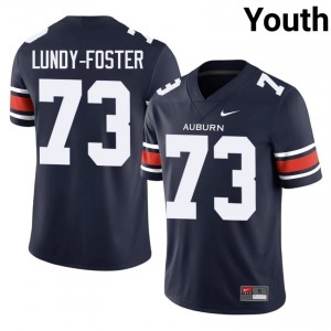 Top-Tier Mykall Lundy-Foster #73 Auburn War Eagles Navy Jersey | Youth University Football Swen Fan Gear 95763642