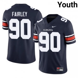#90 Nick Fairley AU Tigers Navy Jersey | Elite Swen Youth Player Football Gear 98823966