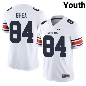 Auburn War Eagles Ryan Ghea #84 White Jersey | Genuine Stitched NCAA Football Youth Apparel 24346677
