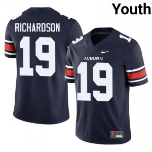 Auburn War Eagles Scrap Richardson #19 Navy Jersey | Essential Swen NCAA Football Youth Apparel 46515467