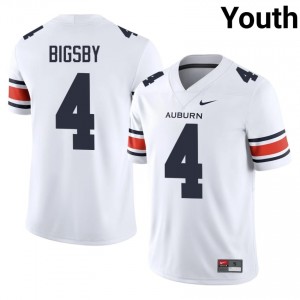 AU Tigers Tank Bigsby #4 White Jersey | Pro Cut Stitched NCAA Football Youth Apparel 74147532