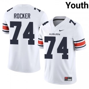 Tracy Rocker #74 AU Tigers Jersey | Iconic White College Football Youth Stitched 39835445