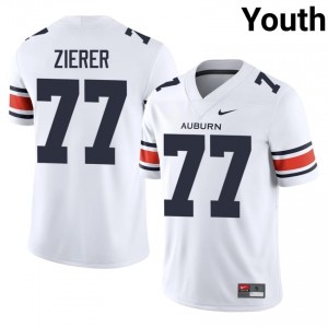 Auburn Tigers Wilson Zierer #77 White Jersey | Genuine Stitched NCAA Football Youth Apparel 89036699