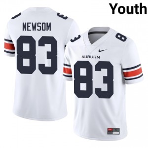 Xavier Newsom #83 AU Jersey | Gameday White College Football Youth Stitched 42399951